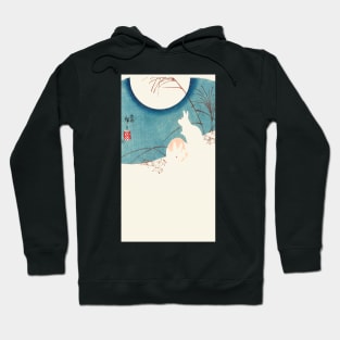 Hiroshige: Rabbits and the Moon Hoodie